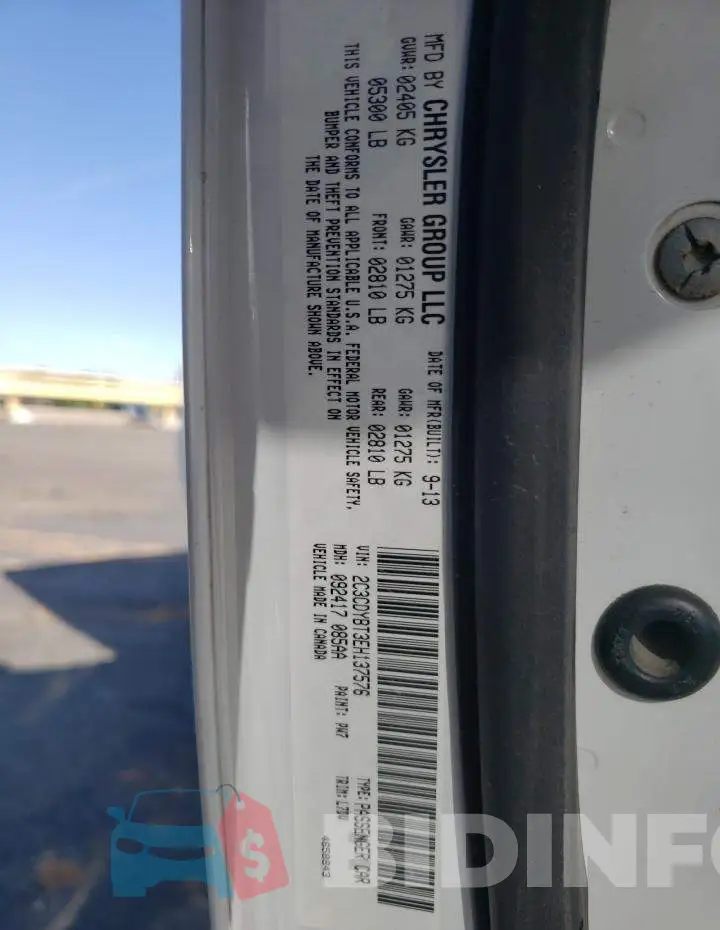 2C3CDYBT3EH137576 Photo# 12