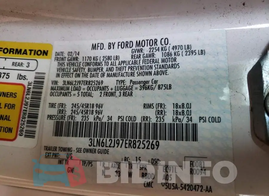 3LN6L2J97ER825269 Photo# 13