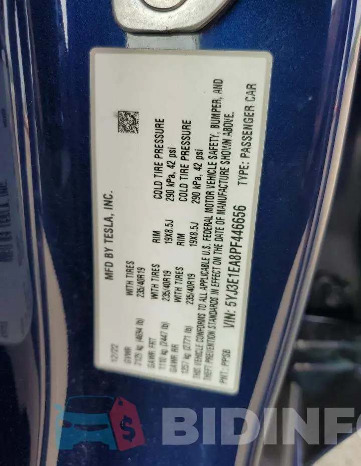 5YJ3E1EA8PF446656 Photo# 12