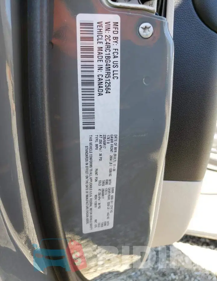 2C4RC1BG4MR512564 Photo# 12