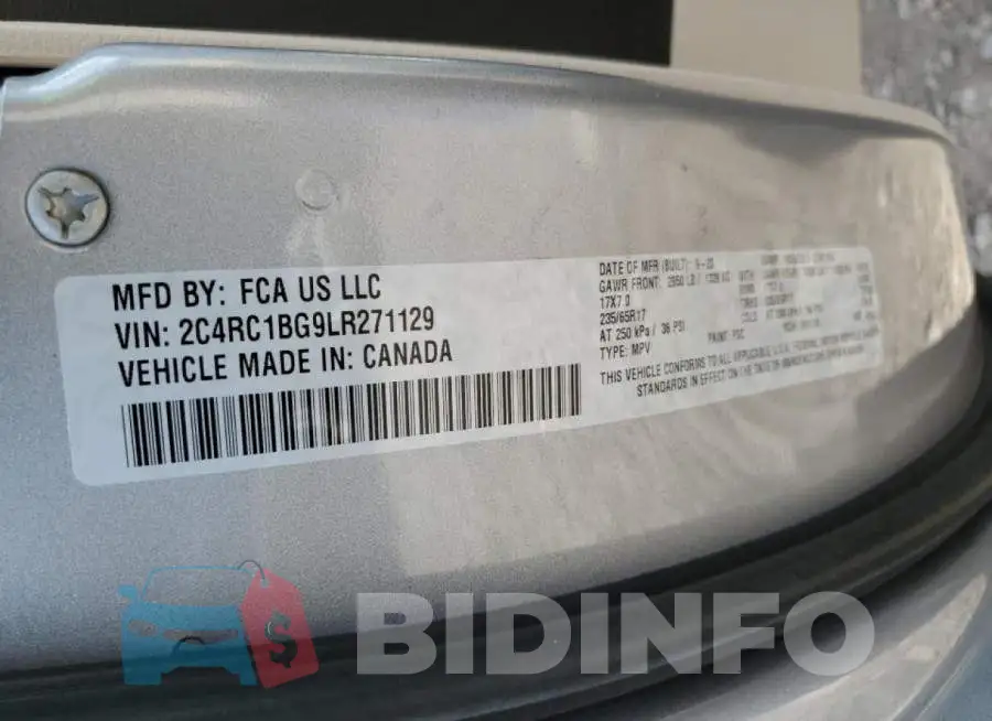 2C4RC1BG9LR271129 Photo# 12