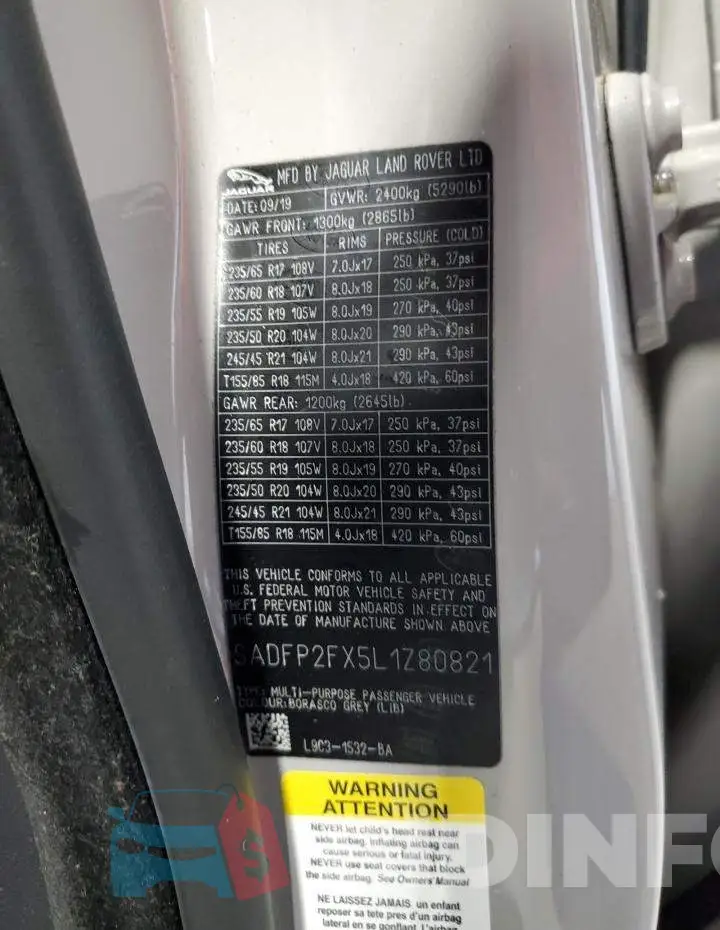 SADFP2FX5L1Z80821 Photo# 14