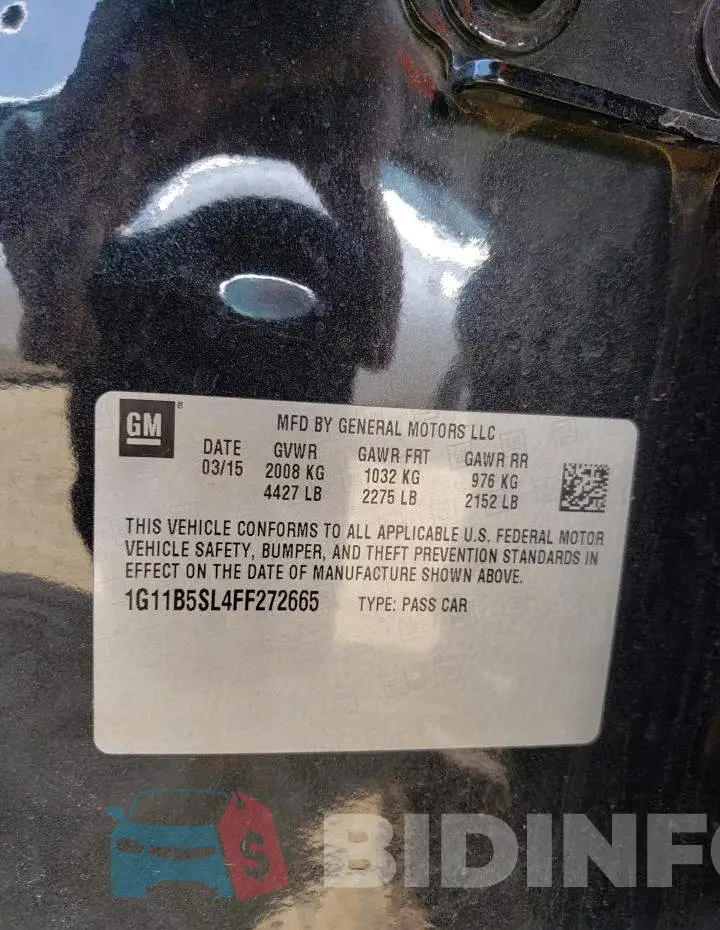 1G11B5SL4FF272665 Photo# 13