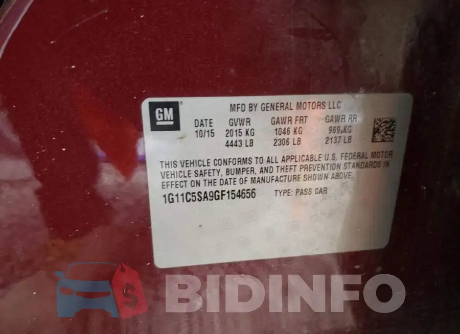 1G11C5SA9GF154656 Photo# 13