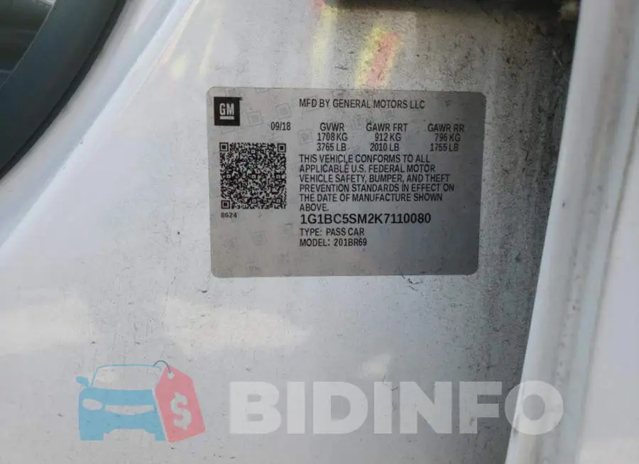 1G1BC5SM2K7110080 Photo# 12
