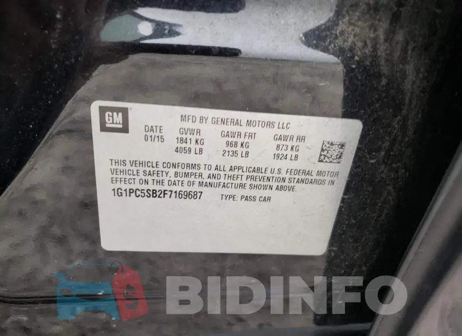 1G1PC5SB2F7169687 Photo# 13