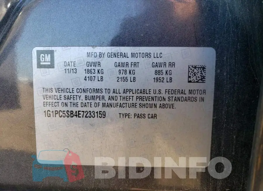 1G1PC5SB4E7233159 Photo# 12