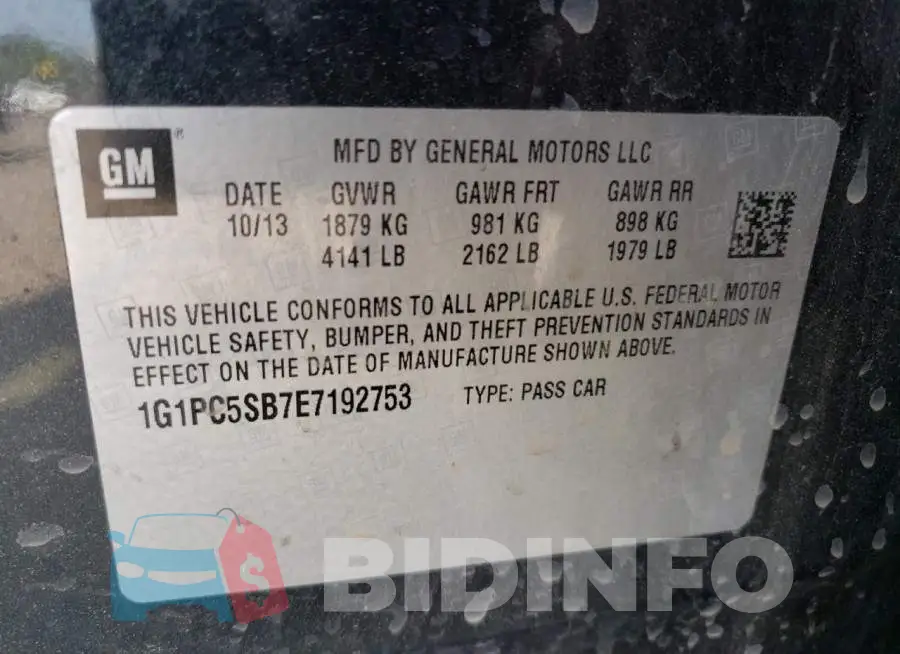 1G1PC5SB7E7192753 Photo# 12