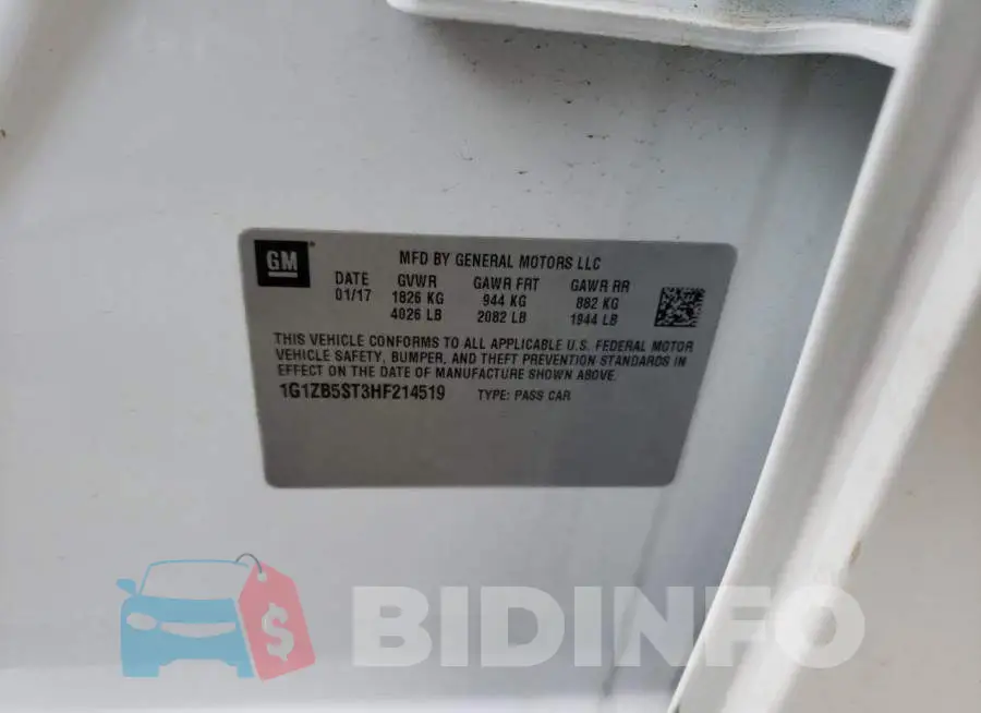 1G1ZB5ST3HF214519 Photo# 12