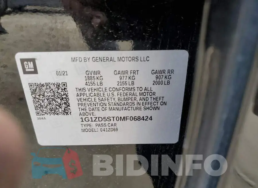 1G1ZD5ST0MF068424 Photo# 12