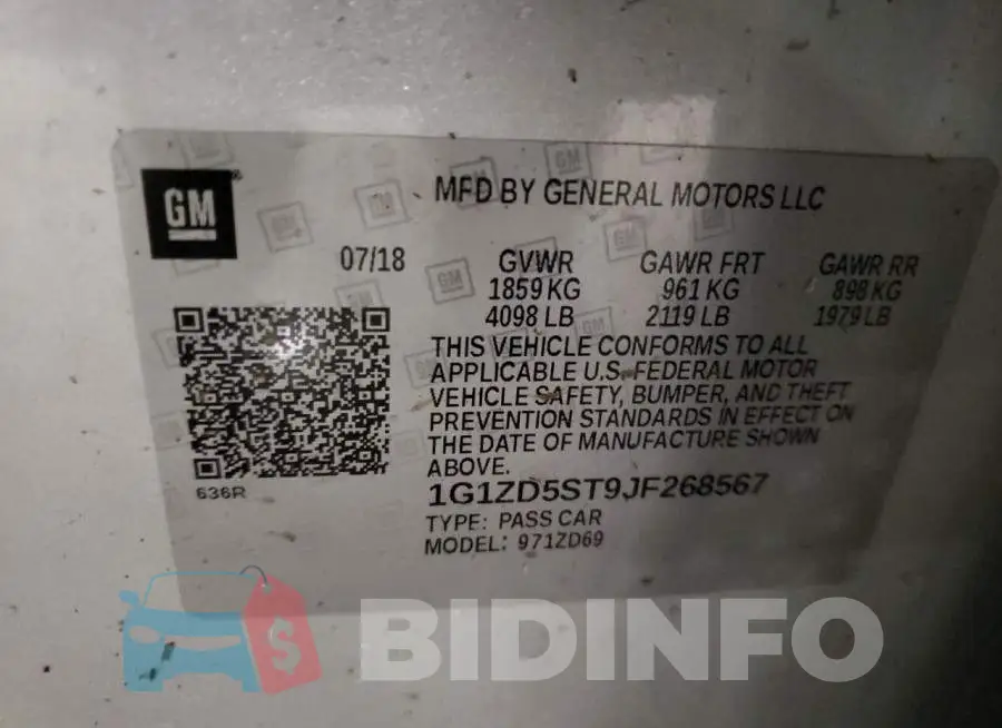 1G1ZD5ST9JF268567 Photo# 13