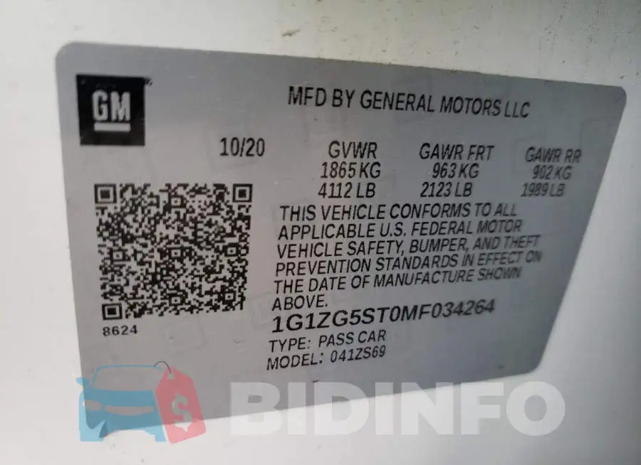 1G1ZG5ST0MF034264 Photo# 12