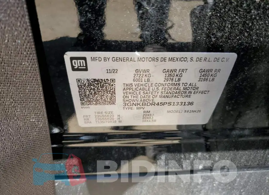3GNKBDR45PS133136 Photo# 12