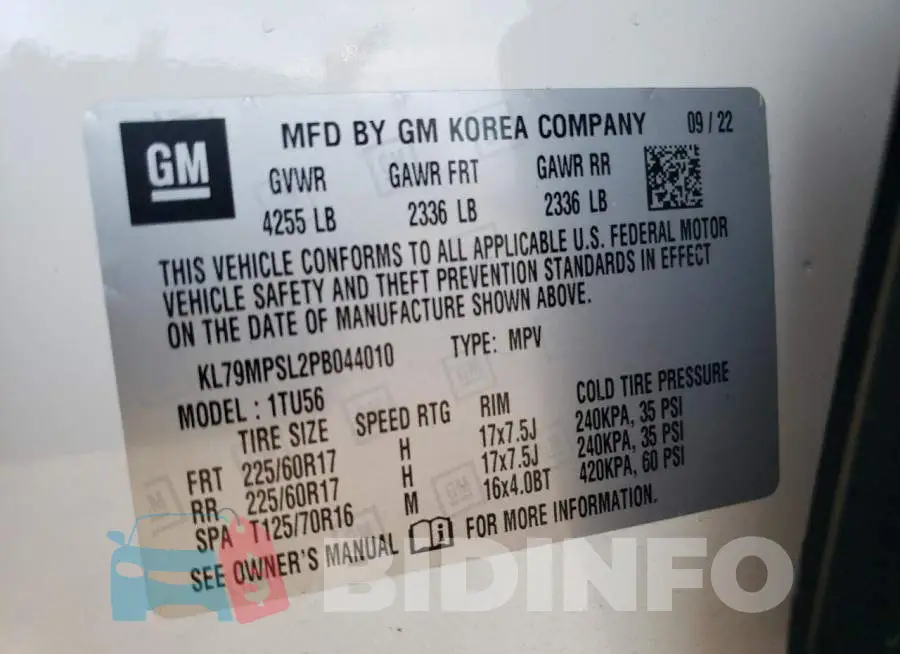 KL79MPSL2PB044010 Photo# 12