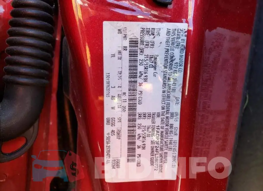 1FADP3F24FL380772 Photo# 12