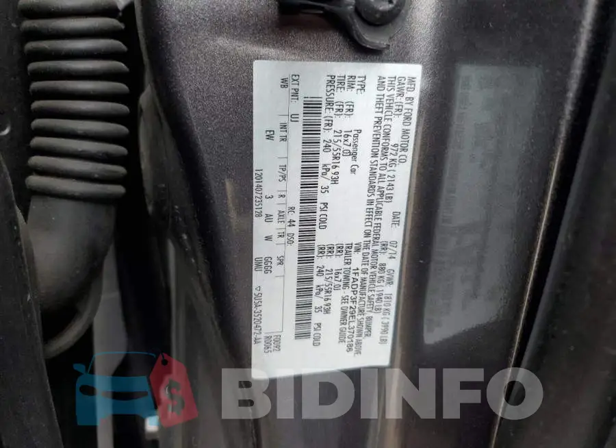 1FADP3F29EL370186 Photo# 13