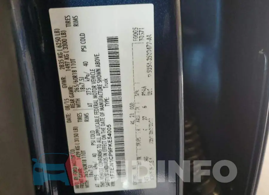 1FTEW1CP9FKE54005 Photo# 12