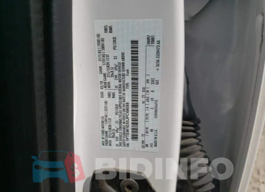 1FTEW1E55JFC69088 Photo# 12