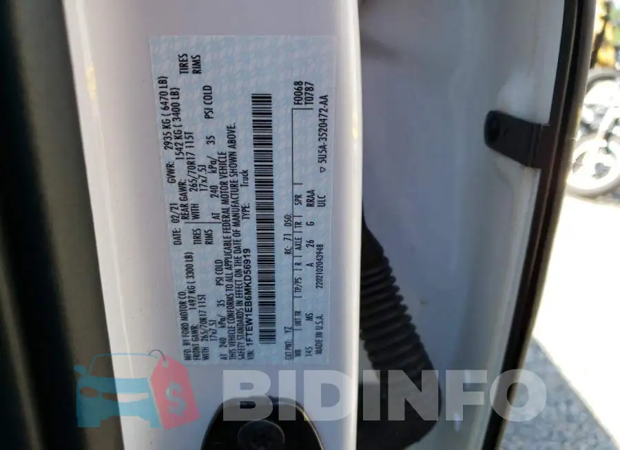 1FTEW1EB6MKD56919 Photo# 12