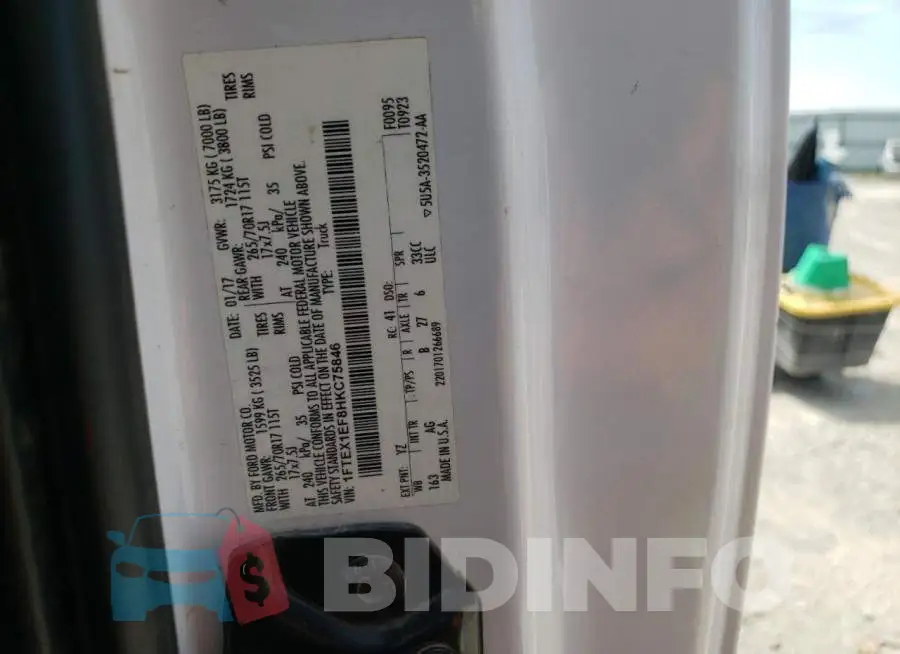 1FTEX1EF8HKC75846 Photo# 13