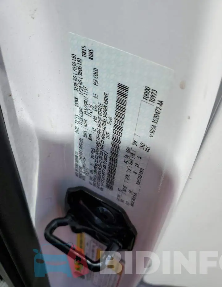 1FTFW1EF7GKD38957 Photo# 12