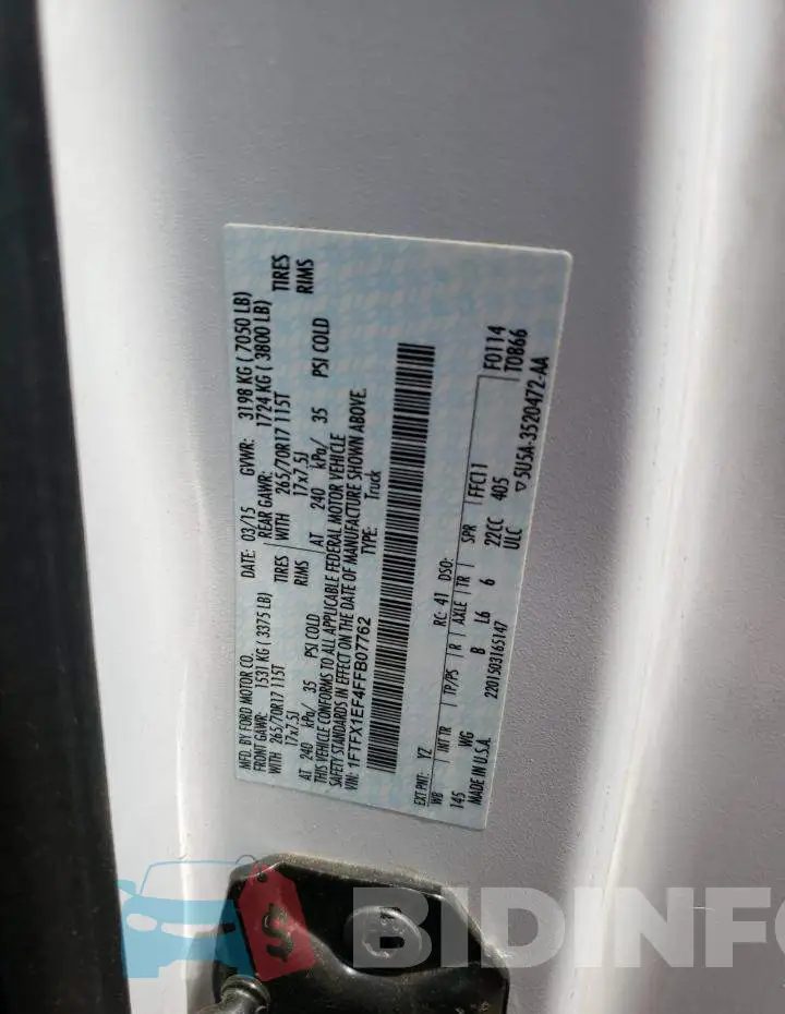 1FTFX1EF4FFB07762 Photo# 12