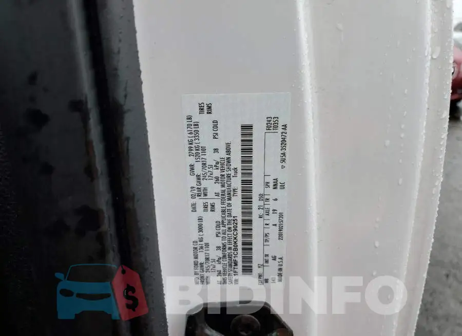 1FTMF1CB0KKC90251 Photo# 12