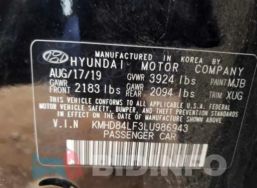 KMHD84LF3LU986943 Photo# 10