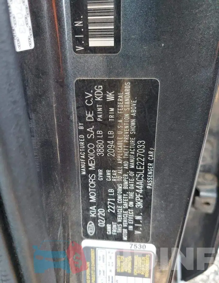 3KPF44AC5LE227033 Photo# 12