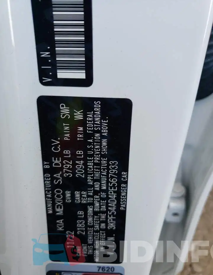 3KPF54AD4PE567933 Photo# 12