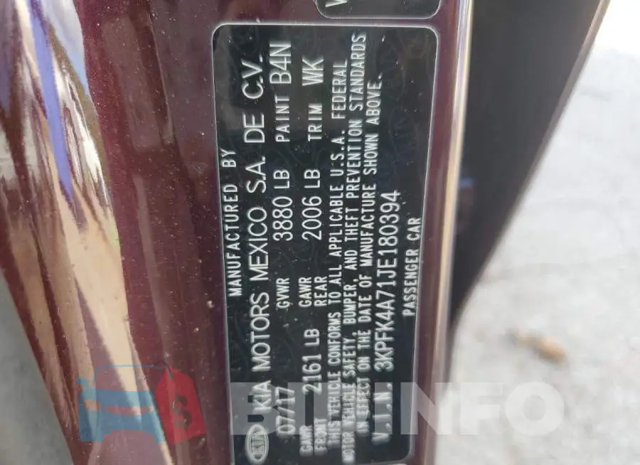 3KPFK4A71JE180394 Photo# 12