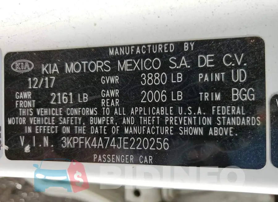 3KPFK4A74JE220256 Photo# 12