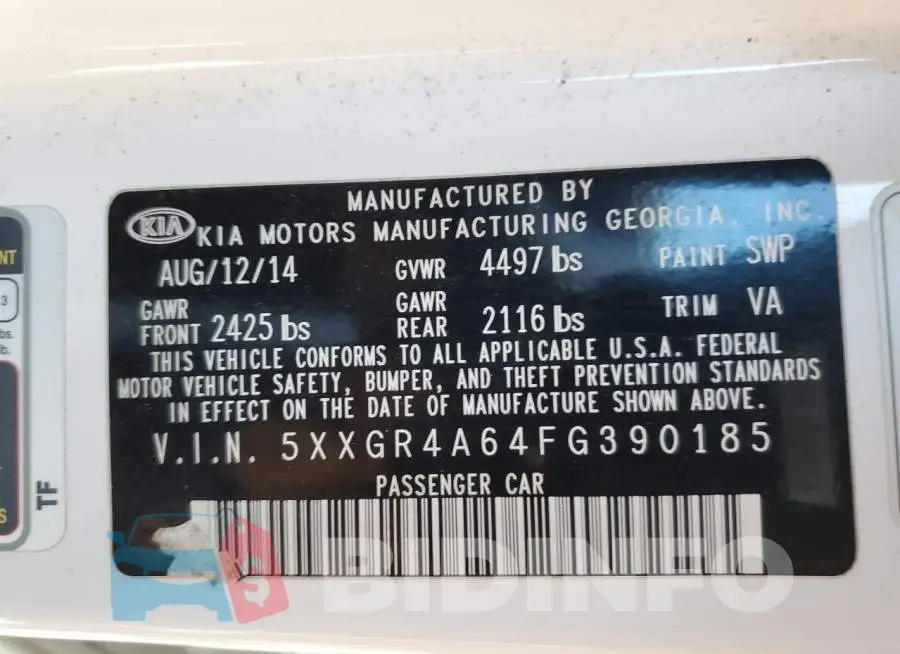 5XXGR4A64FG390185 Photo# 12