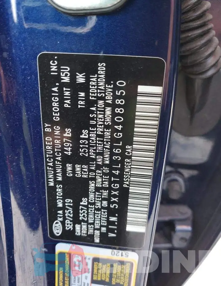 5XXGT4L36LG408850 Photo# 12