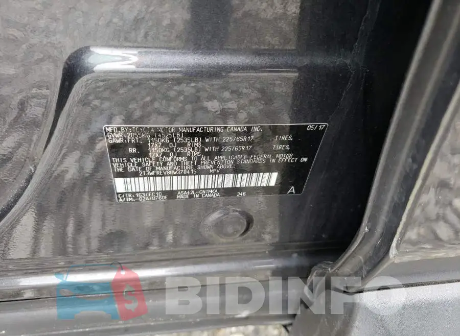 2T3WFREV8HW378415 Photo# 10