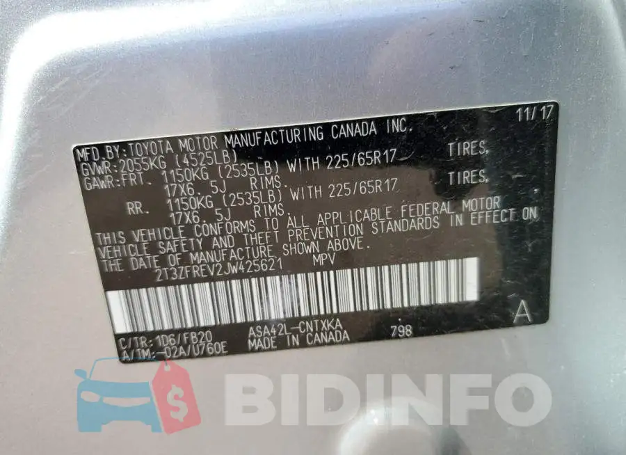 2T3ZFREV2JW425621 Photo# 14