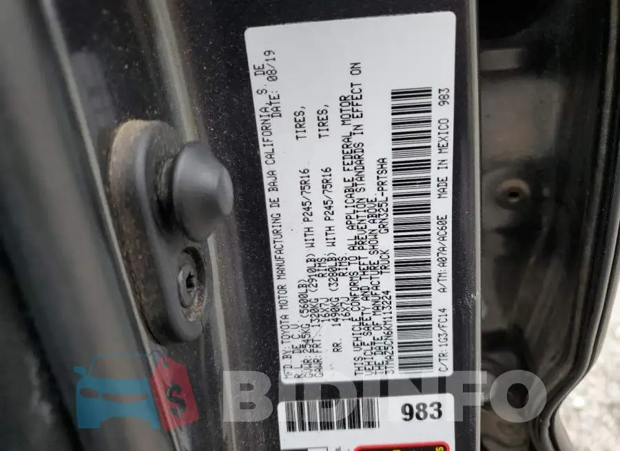 3TMAZ5CN6KM113224 Photo# 12