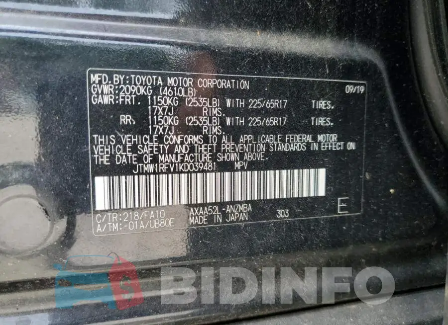 JTMW1RFV1KD039481 Photo# 12