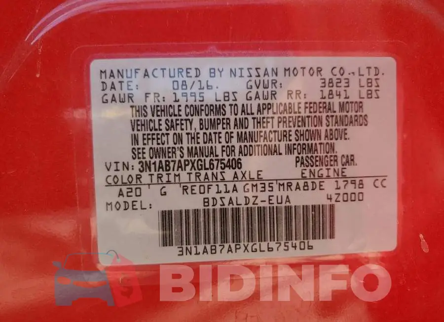 3N1AB7APXGL675406 Photo# 12