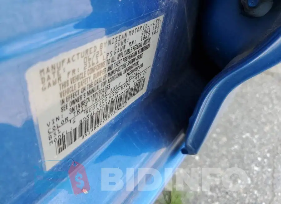 3N1AB8CV1MY304263 Photo# 12