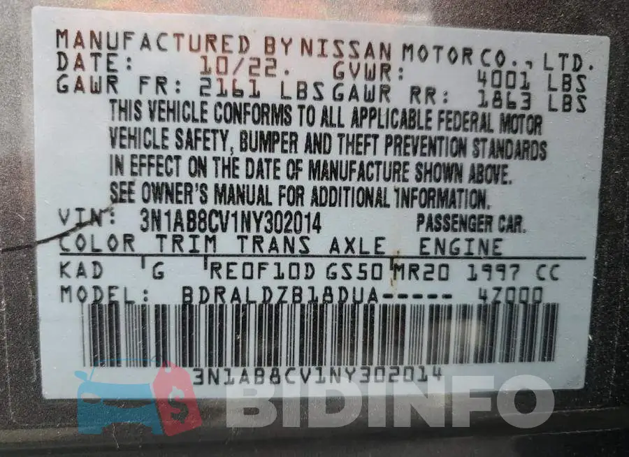3N1AB8CV1NY302014 Photo# 12
