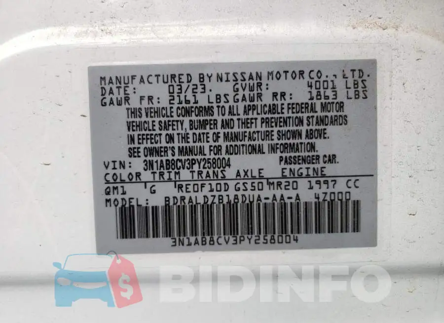 3N1AB8CV3PY258004 Photo# 12