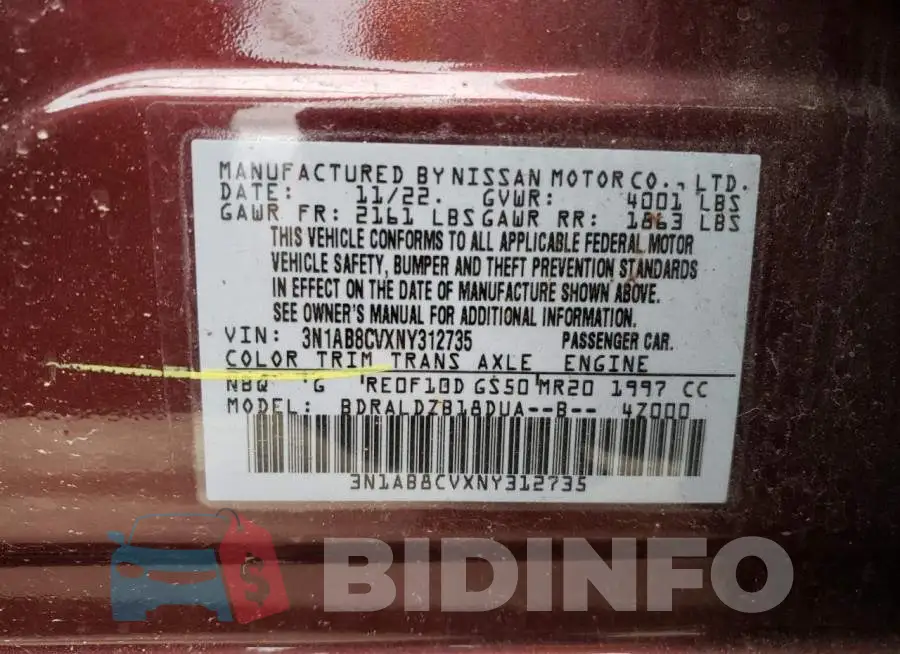 3N1AB8CVXNY312735 Photo# 12