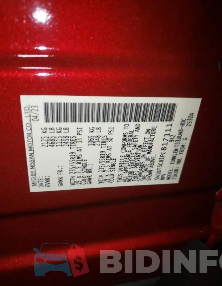 5N1BT3CB1PC817111 Photo# 14