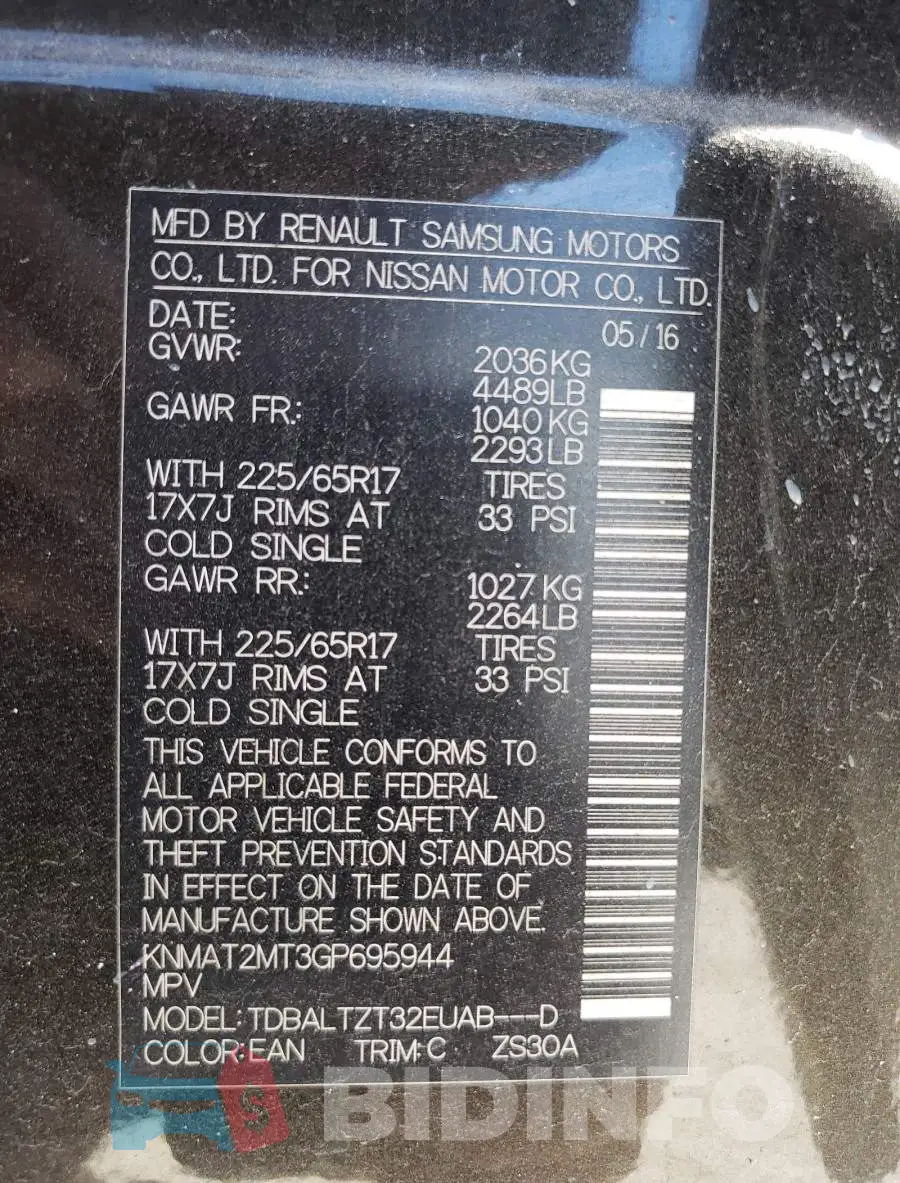 KNMAT2MT3GP695944 Photo# 10