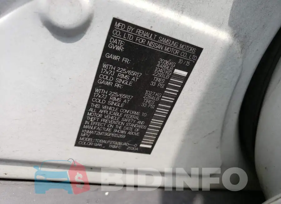 KNMAT2MT9GP615269 Photo# 12