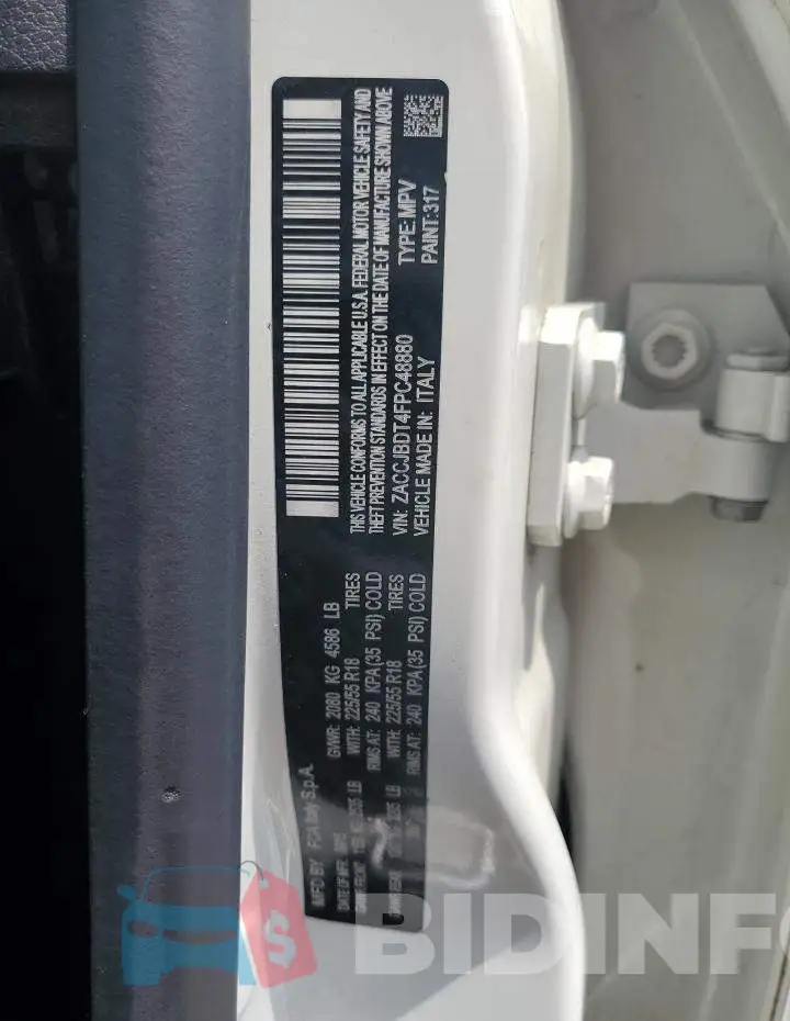 ZACCJBDT4FPC48880 Photo# 13