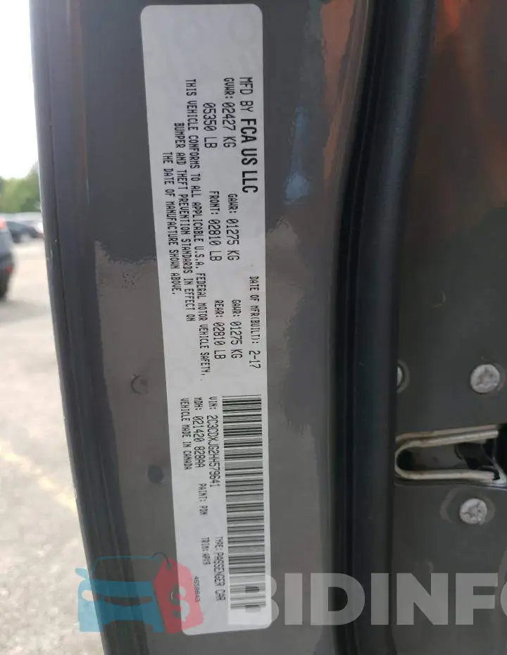 2C3CDXJG2HH579641 Photo# 12
