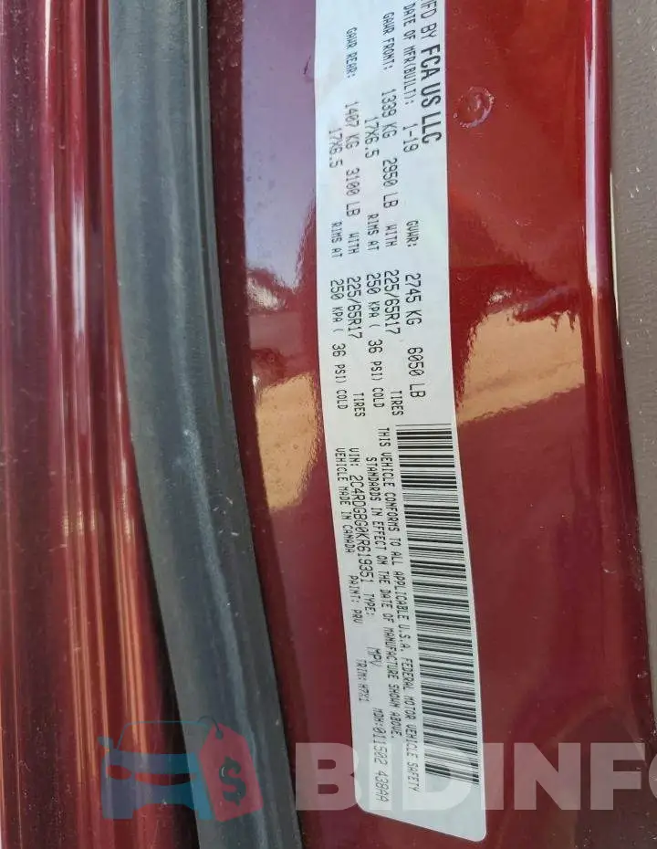 2C4RDGBG0KR619351 Photo# 14