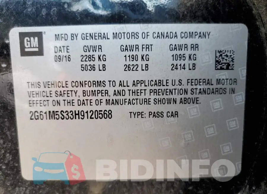 2G61M5S33H9120568 Photo# 13